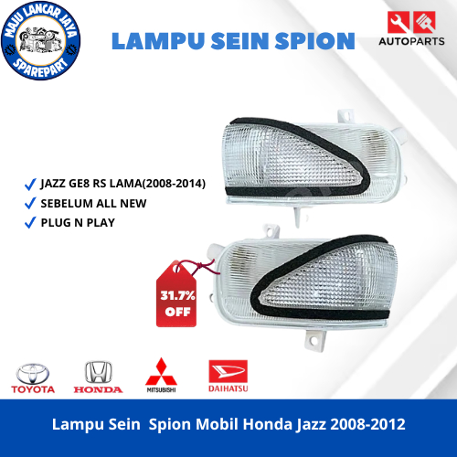 Lampu Sein  Spion Mobil Honda Jazz 2008-2012 Plug N Play