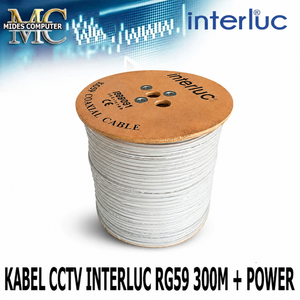 Kabel SPC INTERLUC CCTV 100 meter / 300 meter Kabel CCTV RG59 TITANIUM