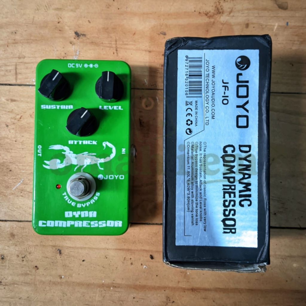 Pedal Efek Gitar dan Bass Joyo Dynamic Compressor Sustainer  JF-10