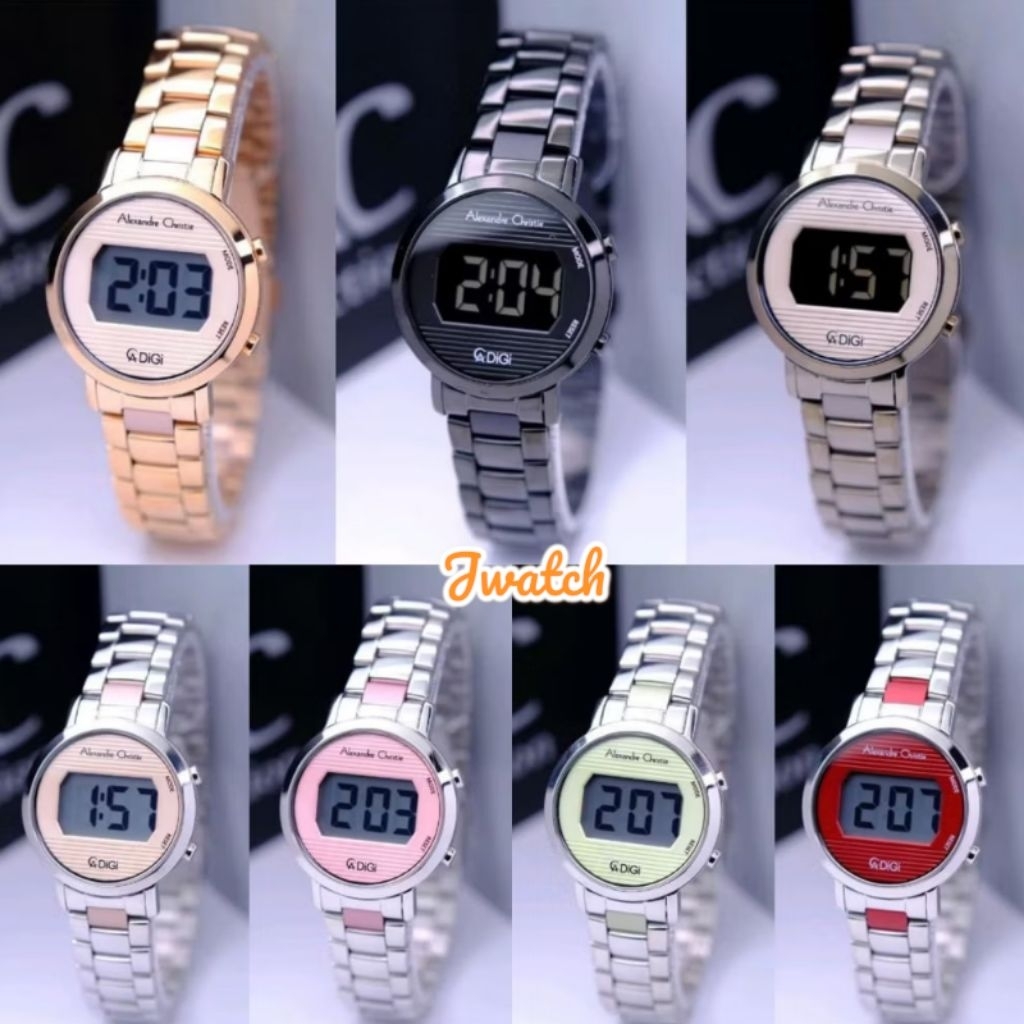 Jam Tangan Wanita ALEXANDRE CHRISTIE Digi 9497