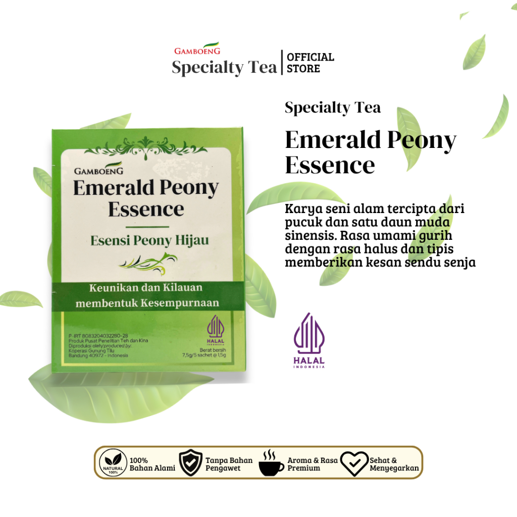 Gamboeng Specialty Tea: Emerald Peony Essence (Teh Hijau/Green Tea)