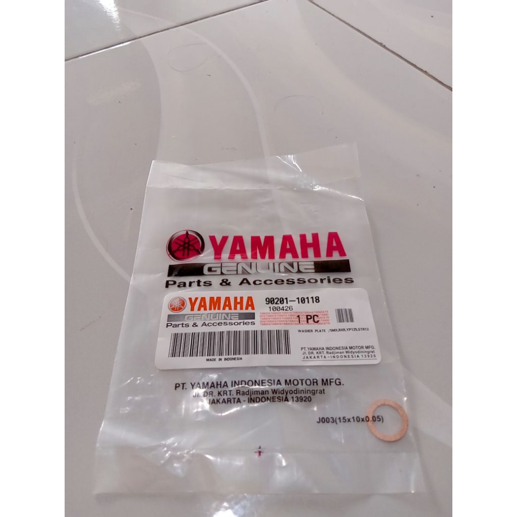 Washer Plate Ring Gear Gir Stater One Way Mio Sporty Smile Soul Fino Karbu Original 90201-10118