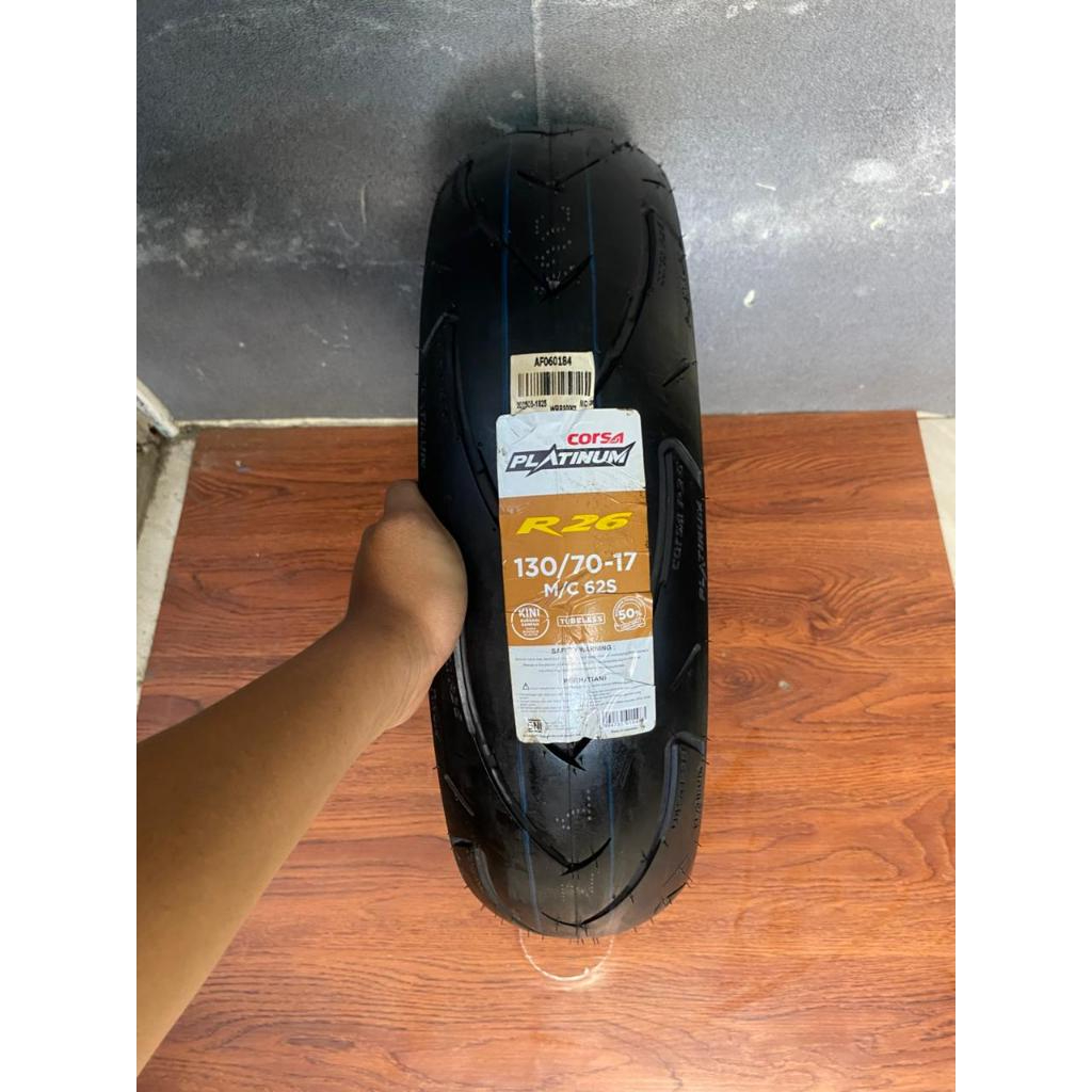 Ban Luar Corsa R26 Ukur 130/70 Ring 17 Tubeless -Ban Motor sport /Supermoto/Dan motor Ring 17