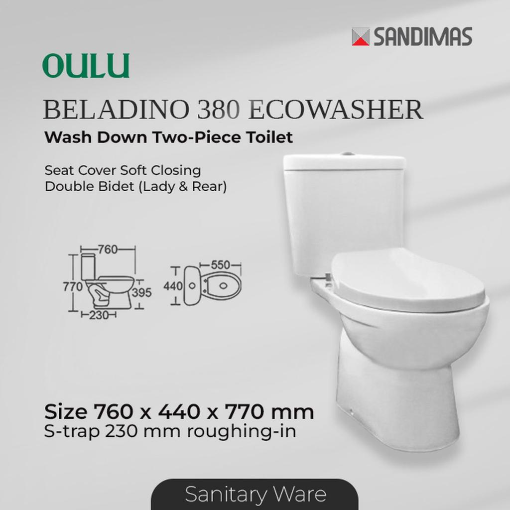 CLOSET OULU C380 BELADINO GREEN WASHER