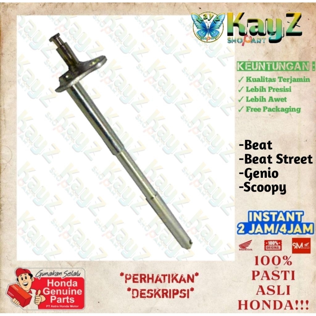 As Standar Tengah Shaft Main Stand Beat Street Genio Scoopy Ori 50503K0JN00