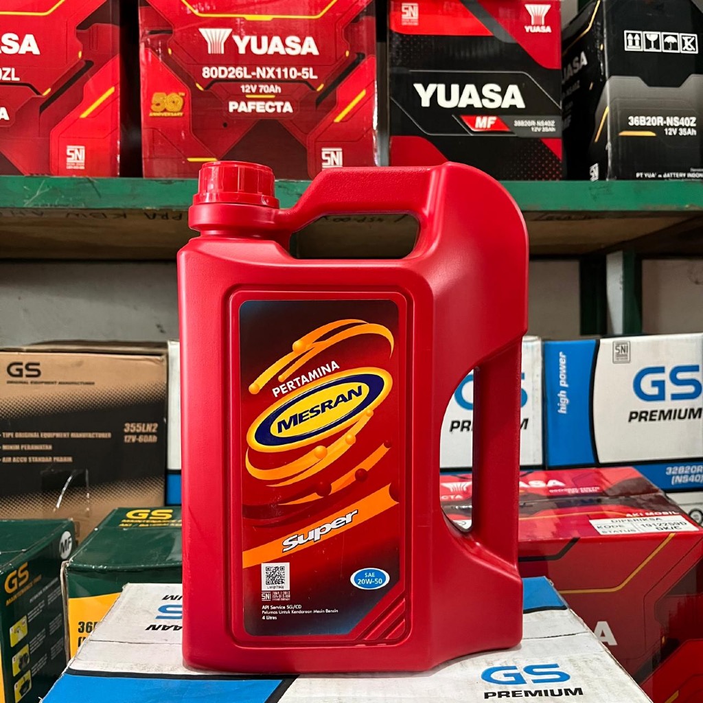 Oli Mesran Super 20W50 | 4 Liter | Oli Pertamina
