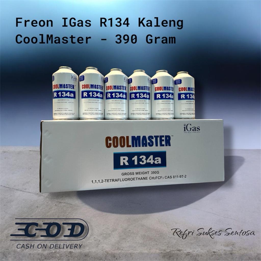 Freon IGas R134 Kaleng // CoolMaster // Freon Kaleng IGas R134 - 390 Gram
