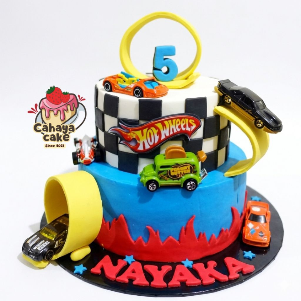 Hotwheels Cake / Kue Ulang Tahun Mobil Hotwheels / Kue Ultah mobil Custom