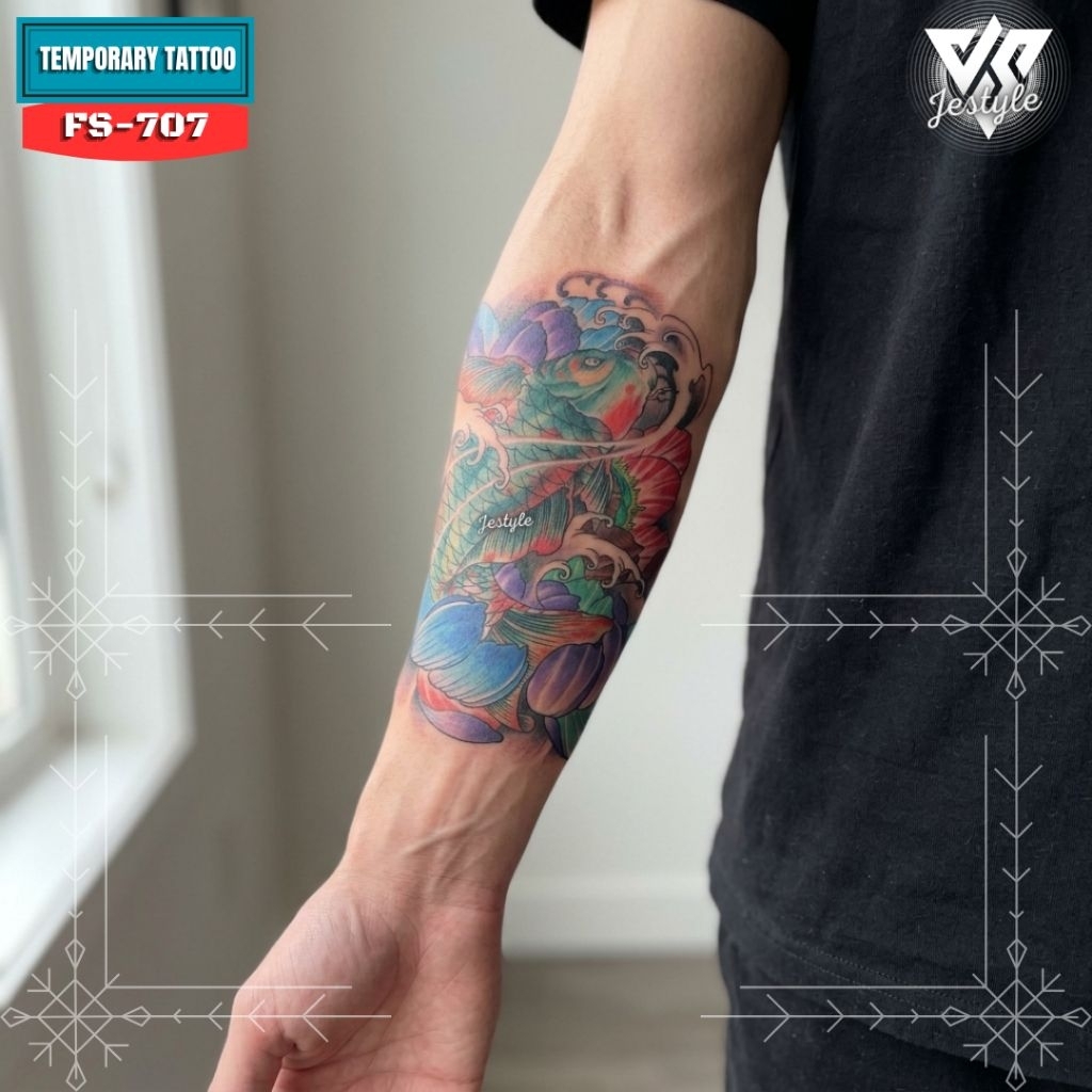 [FS-707] Tato Temporer Temporary Tattoo ikan koi