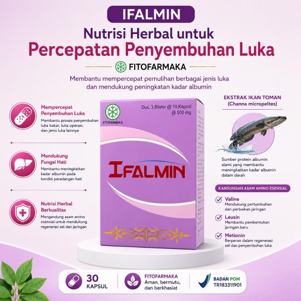 IFALMIN - Menyembuhkan Luka Pasca Operasi, Penambah Daya Tahan Tubuh