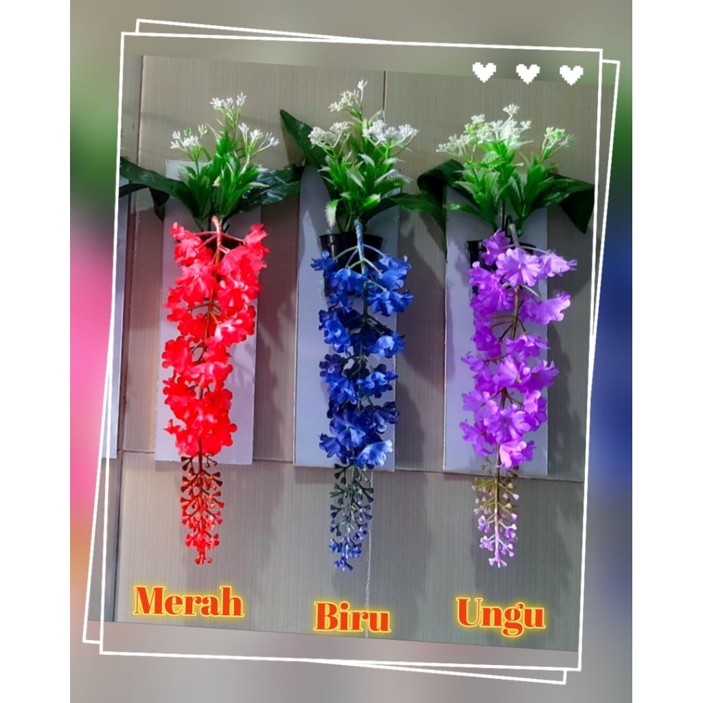 Bunga Tempel Dinding (Walldecor 3D bunga Lavender)