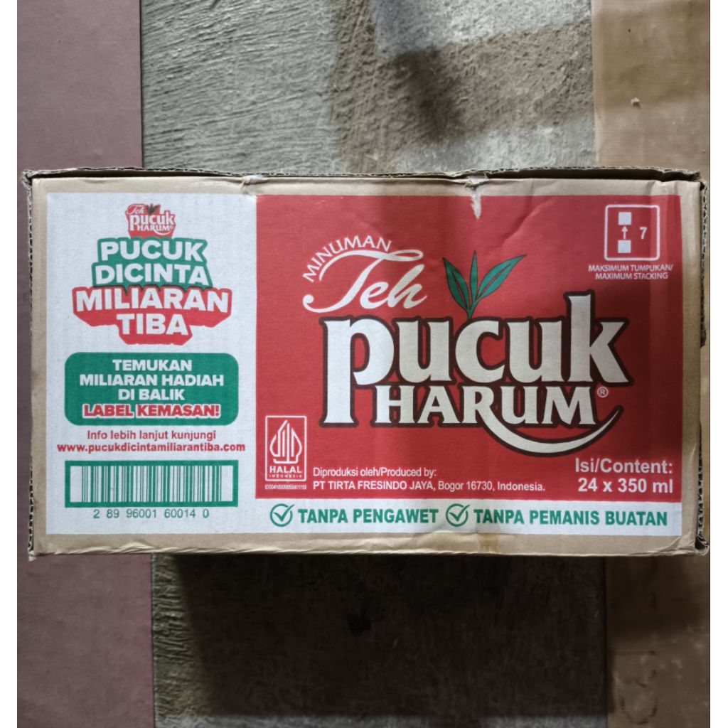 1Dus Teh Pucuk Harum 350ml isi 24