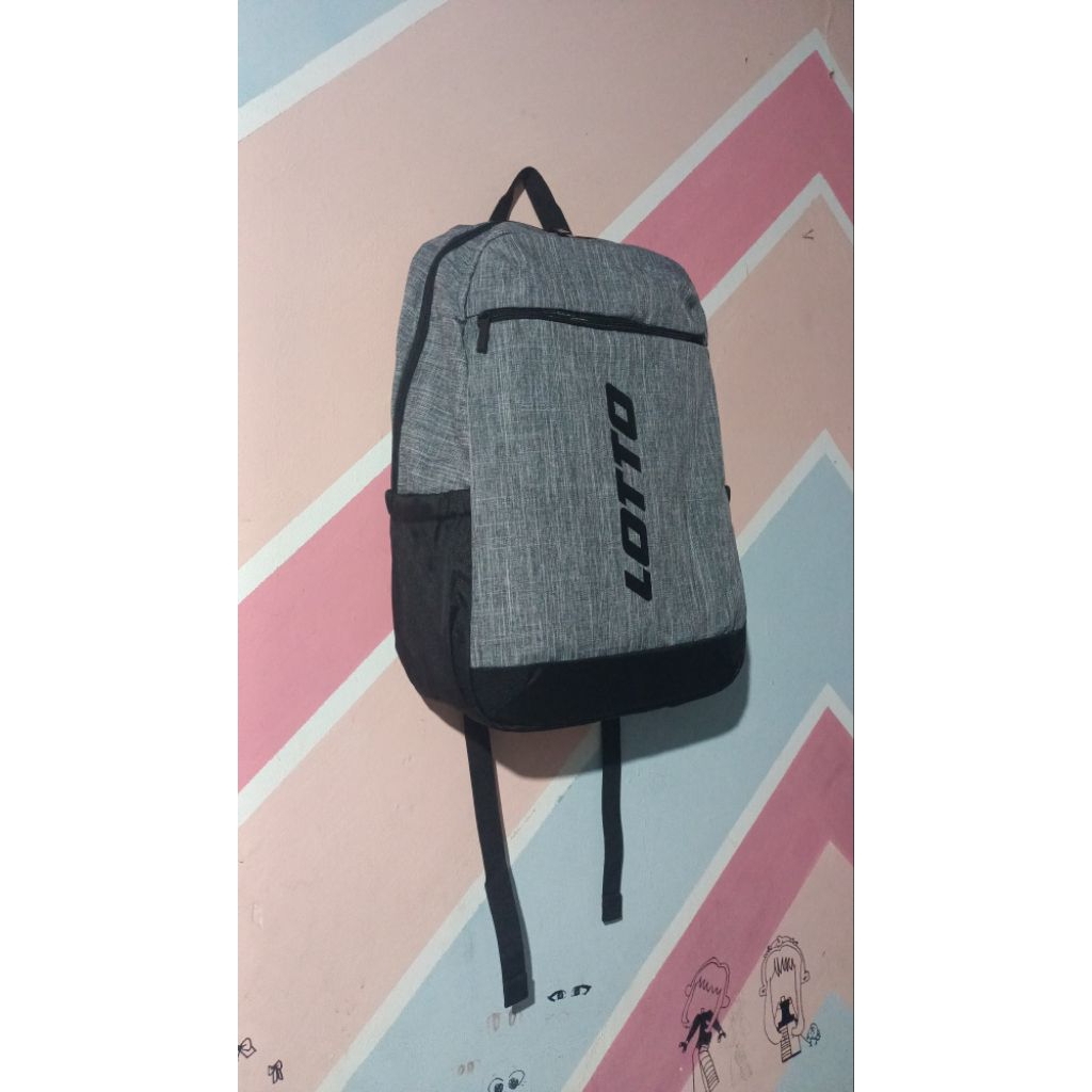 tas ransel Backpack lotto ello grey