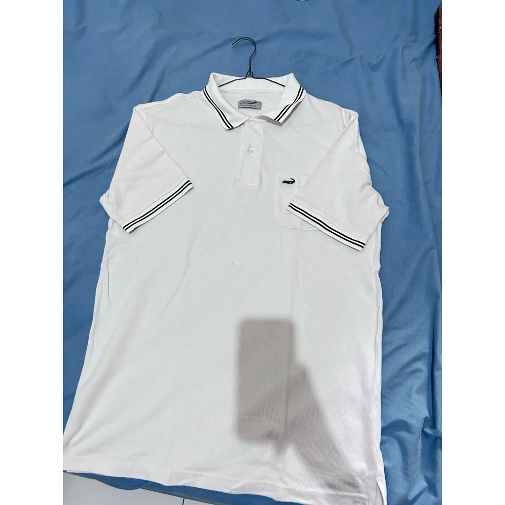 Crocodile Kaos Kerah Pria Men Polo Original Relax fit Size L (Free kemeja hitam polos)