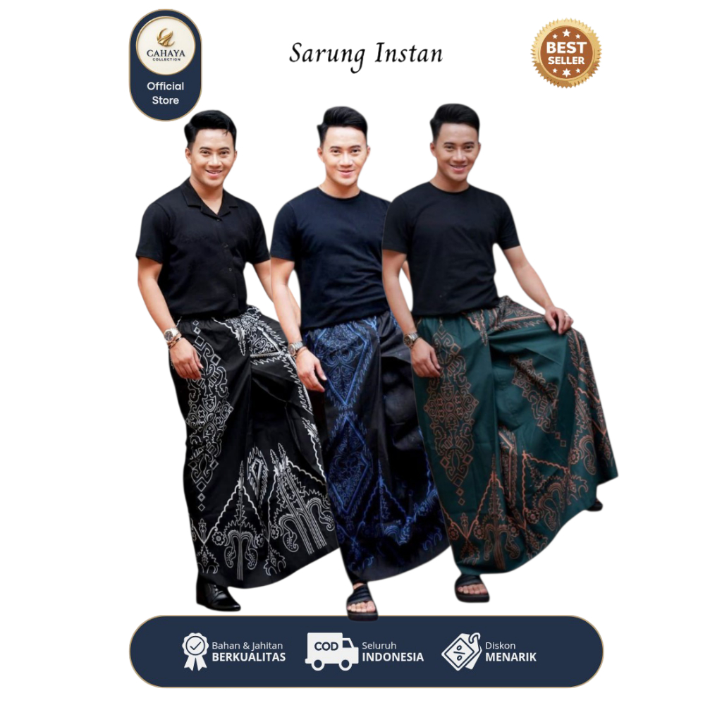 "CC" SARUNG INSTAN DEWASA (ASMAT) Santri/Santriwati Sarung Instan Pria Dewasa Sarung Batik / Wadimor