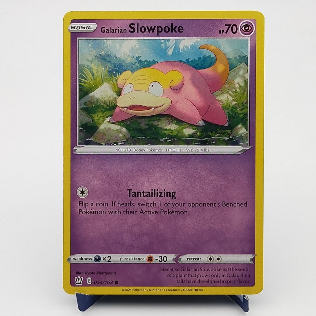 Kartu TCG Pokemon EN Original Galarian Slowpoke BST Battle Styles 054/163