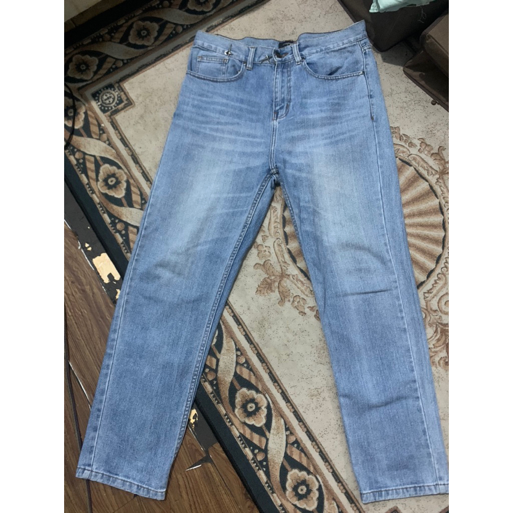 (preloved) livehaf denim jeans regular fit light blue original