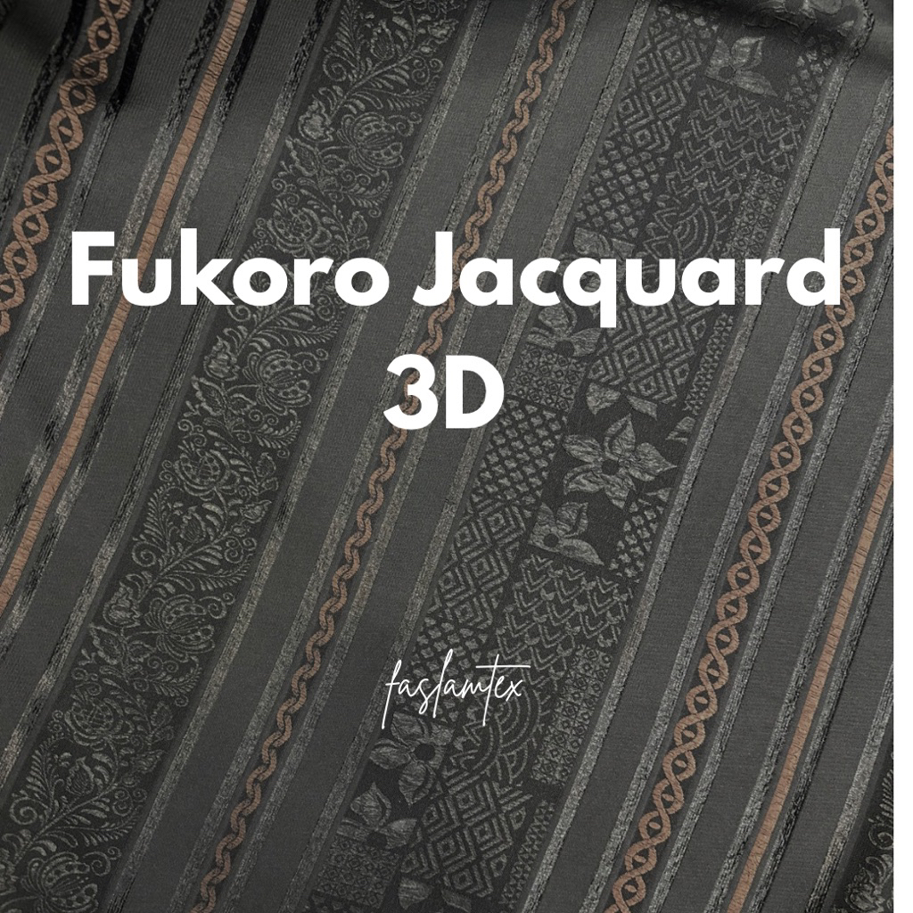 Kain Fukoro Jacquard 3D {Harga per 0,5m}