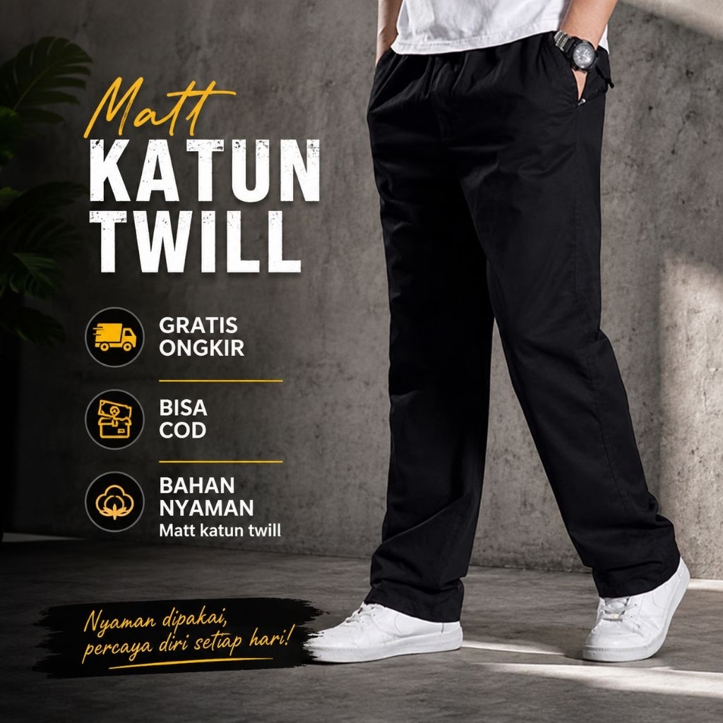 Celana Pria Sam Celana Pria Chinos Panjang Dewasa Taktik Outdor Sport Casual Korean Style Katun Twil