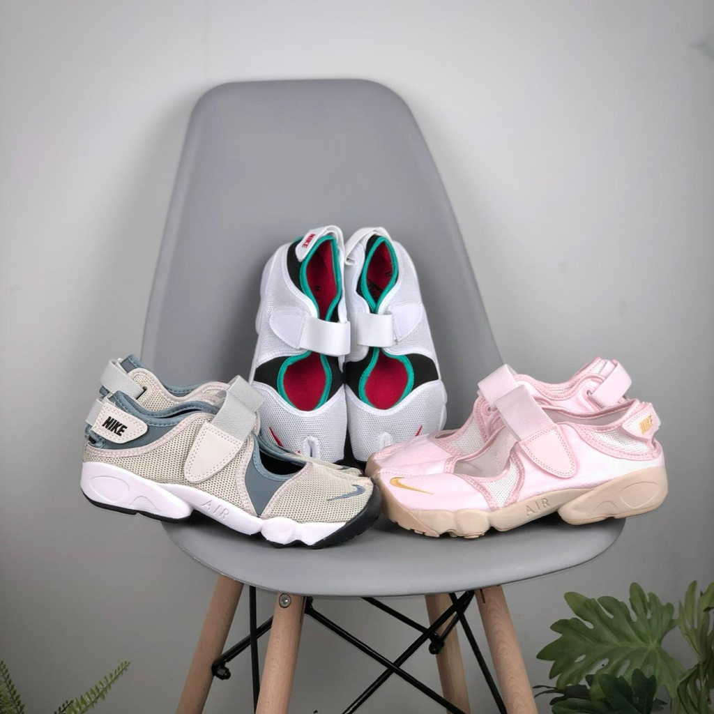 Sepatu air rift ninja aqua rift black white grey pink sneakers olahraga