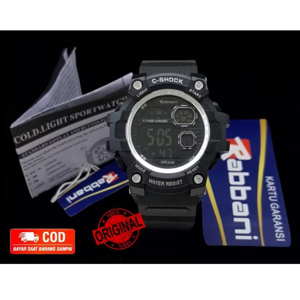 JAM TANGAN RABBANI ANAK TAHAN AIR DIGITAL 1832