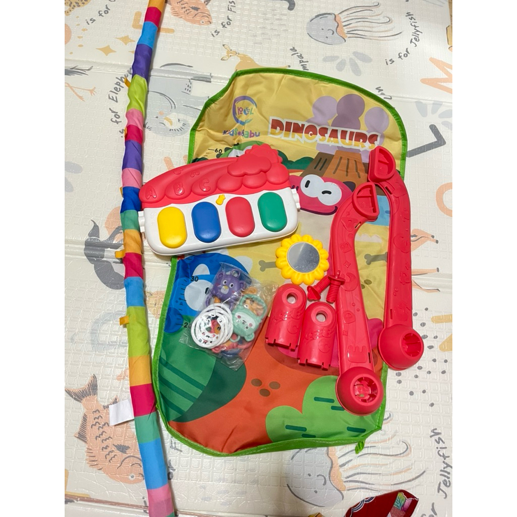 EX KADO NEW Bayi Playgym and Walker Piano Baby Playmate Motif Karakter Babygym Piano Mainan Anak Mus