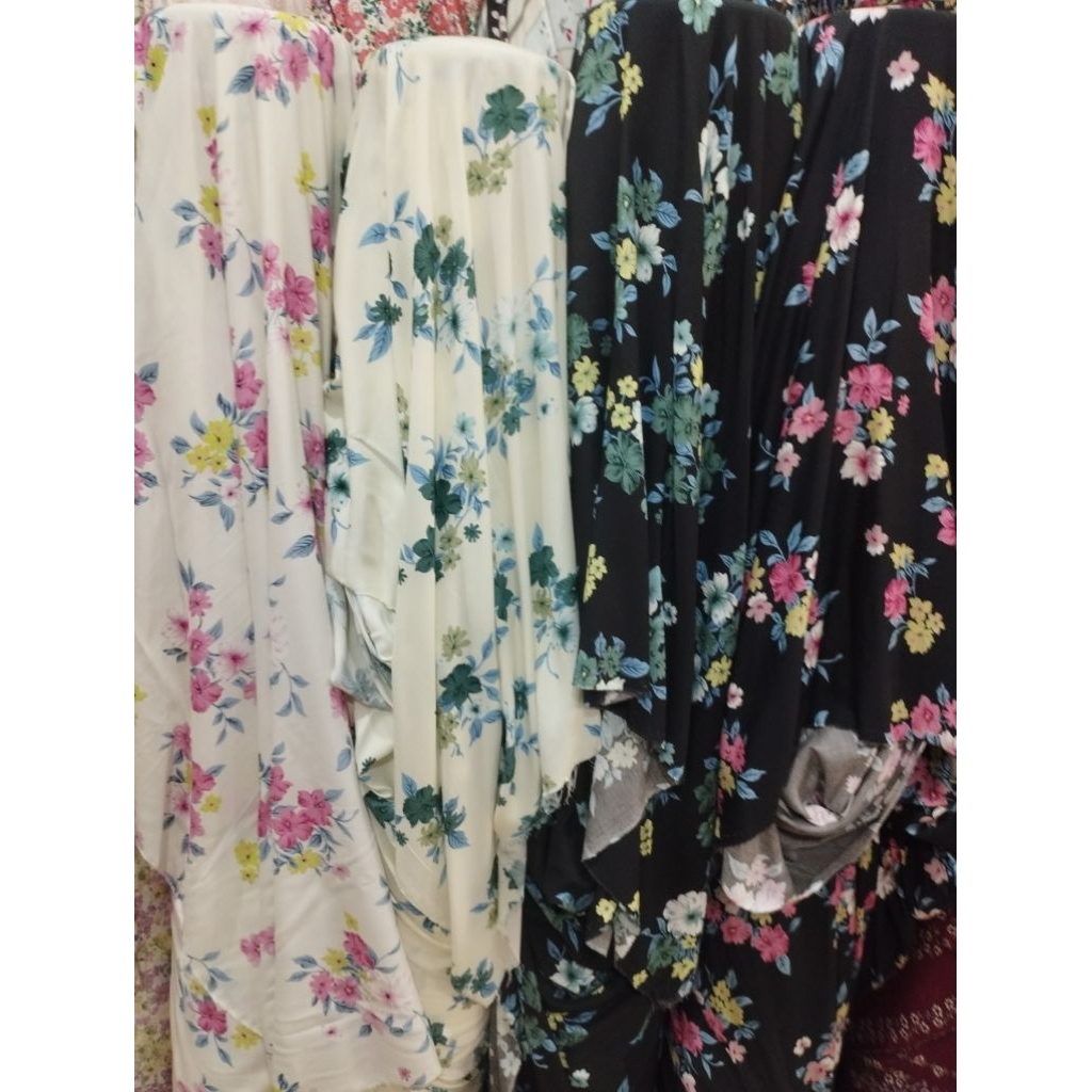 kain katun rayon(harga tertera setengah meter)10varian