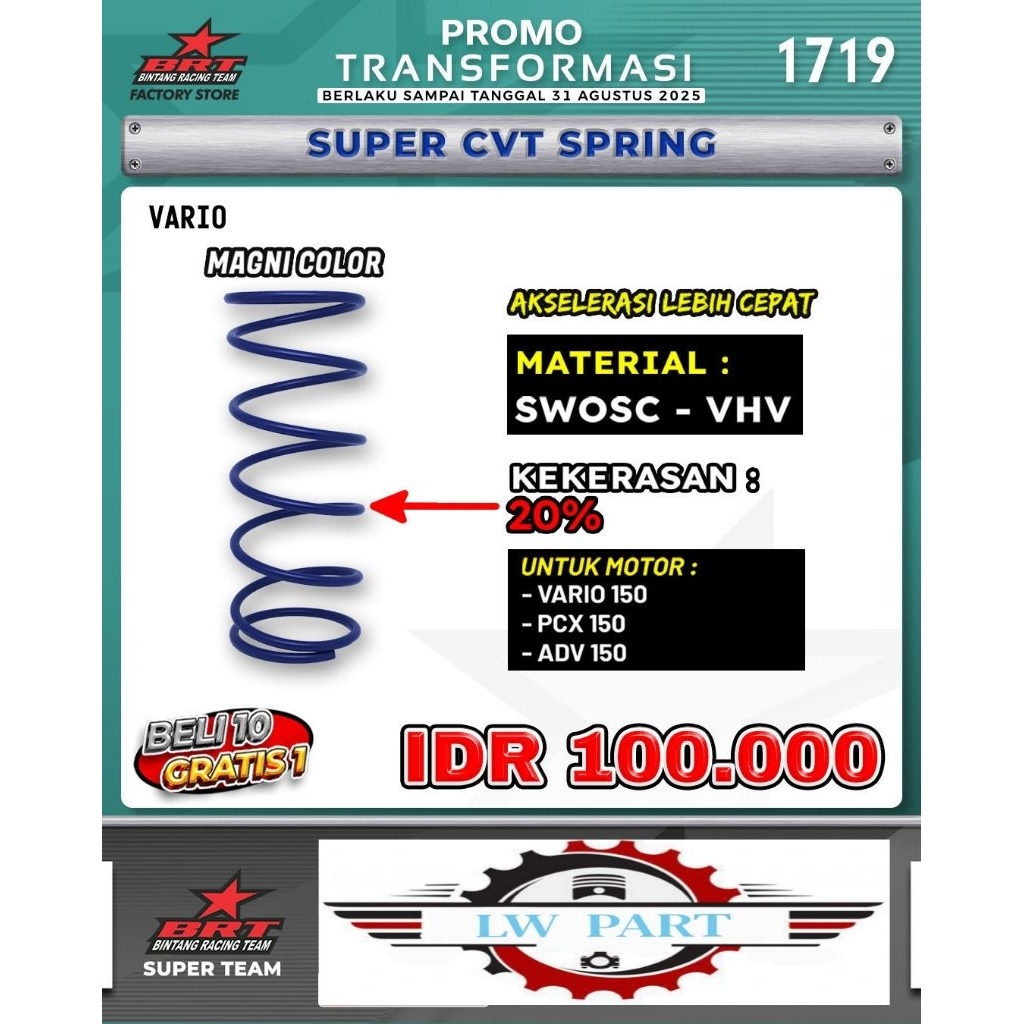 Oer Cvt BRT Vario 150, PCX 150, Adv 150