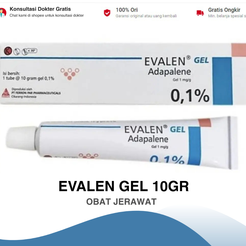 EVALEN GEL 1 TUBE @ 10 G