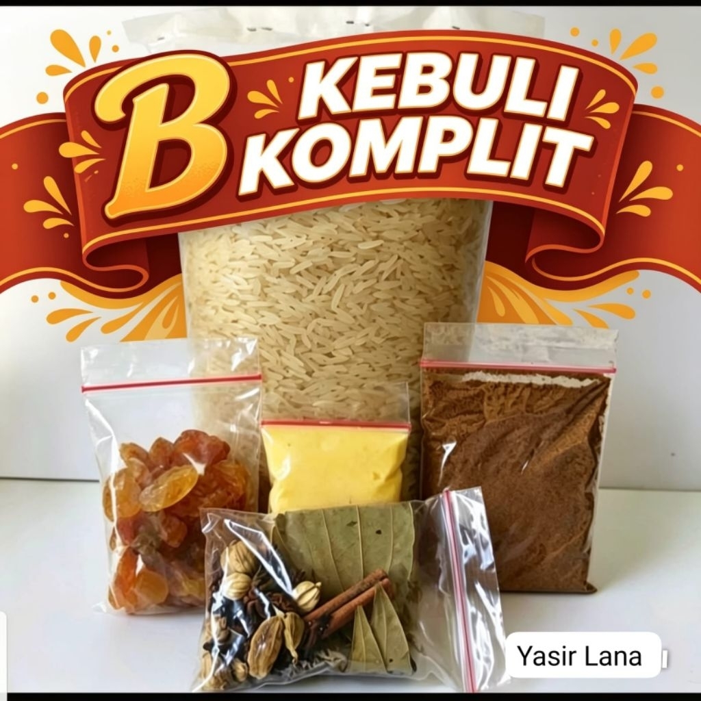 bumbu lengkap kebuli +1kg beras basmati