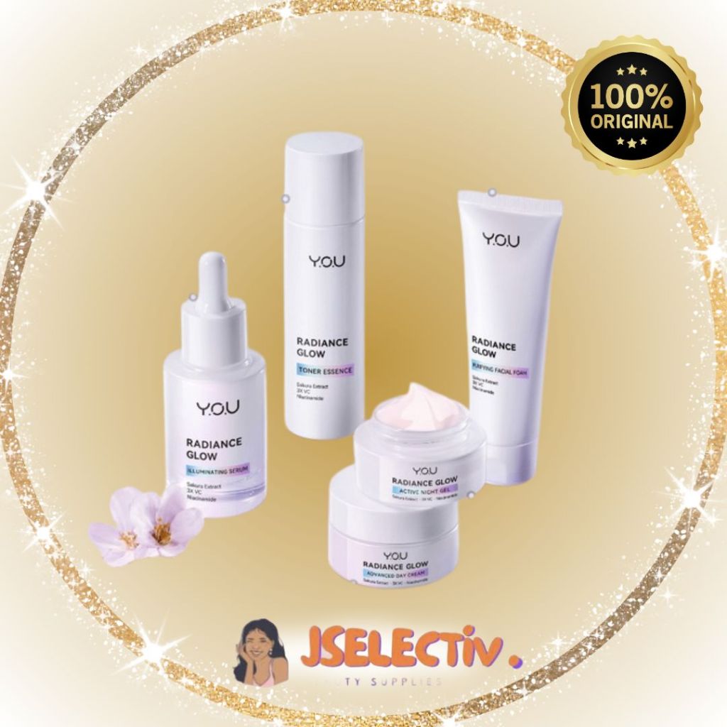 YOU BEAUTY RADIANCE GLOW SERIES - SKINCARE LENGKAP // JSELECTIV X JHON KOSMETIK // Face Wash / Toner