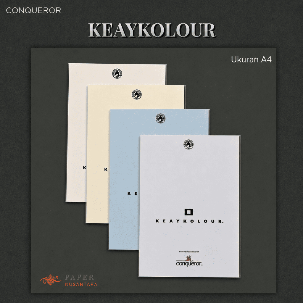 [10 Lembar] Kertas Import Conqueror Keaykolour Ukuran A4 | Kertas Fancy Impor Sertifikat Piagam Kart