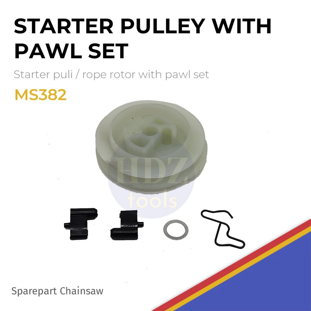 HIKA MS382 G9-12 Starter Pulley With Pawl Kit Set Starter Puli Chainsaw