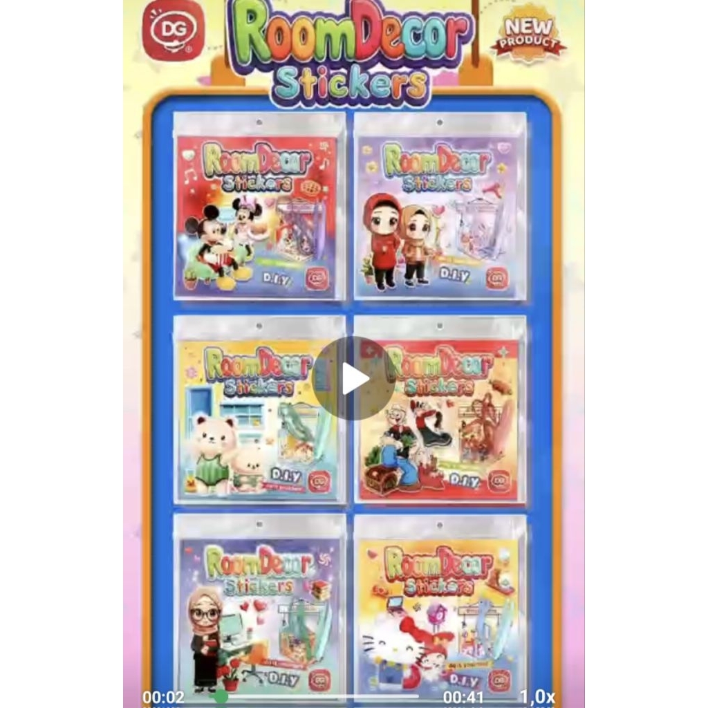 Room Dekor Stiker DG @10pc