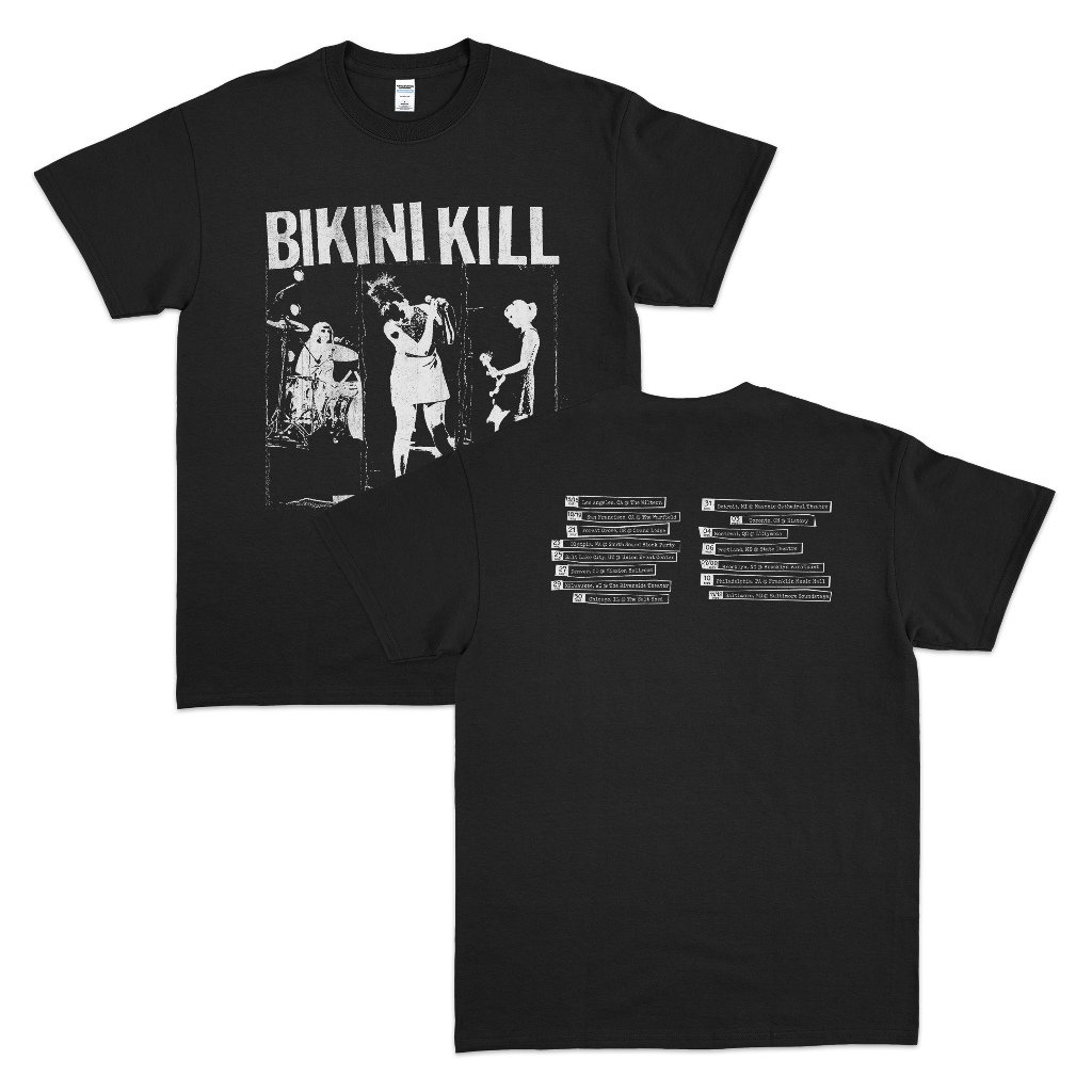 KAOS BAND BIKINI KILL - TOUR POSTER / T-SHIRT BAND