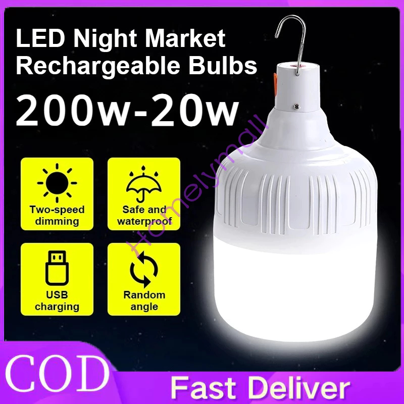 LED Darurat Jumbo / Lampu Led / Bohlam Emergency Magic Jumbo Tetap Nyala Lama Walau Listrik Mati Len