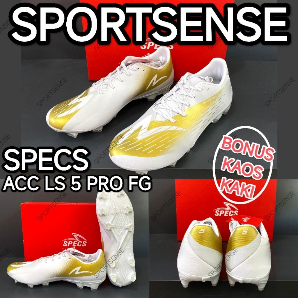 Sepatu Bola Kaki Specs Lightspeed 5 Pro FG Original Bonus Kaos Kaki