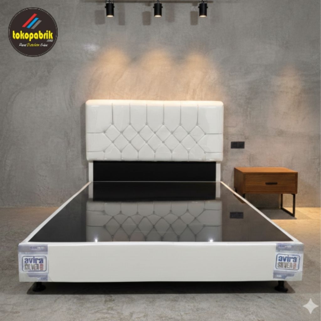 Divan avira 160x200 1set box + sandaran divan 180x200 divan kasur alas springbed divan murah