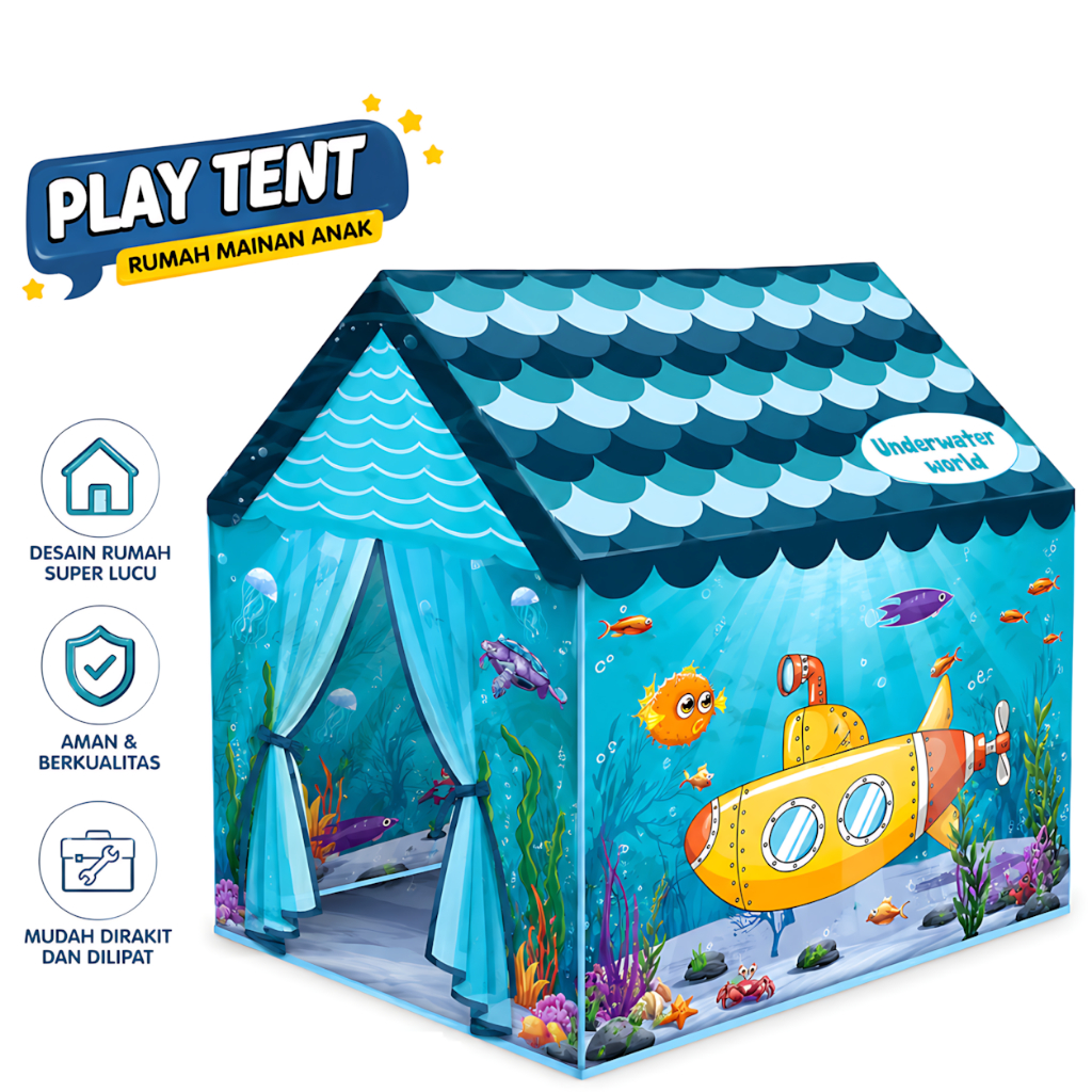 Mainan Anak TENDA SEAWORLD TENDA ASTRONAUT Mainan Tenda Camping Anak Mainan Anak Perempuan