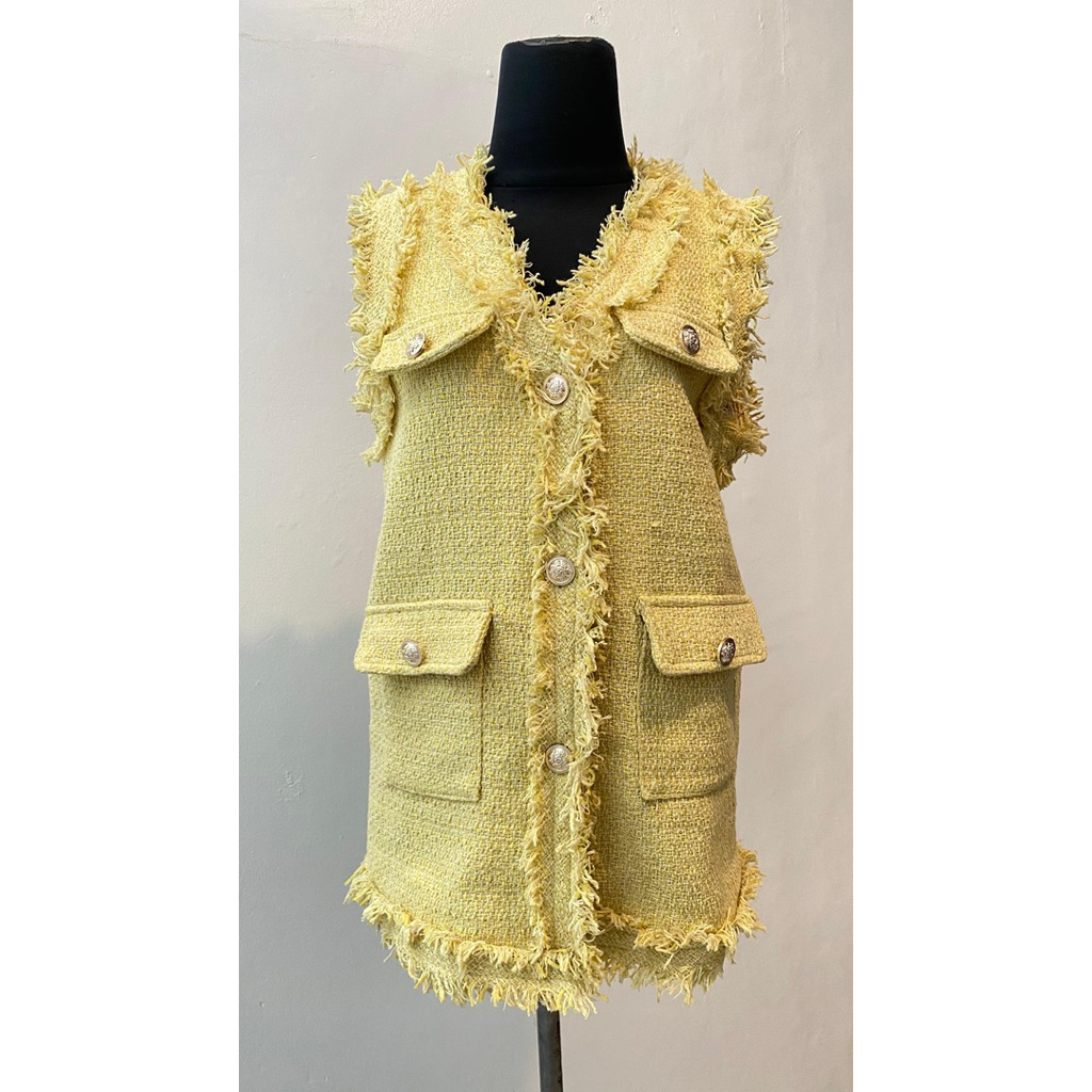 Blazer Vest Korean Style || Vest Rajut Wanita Import Premium