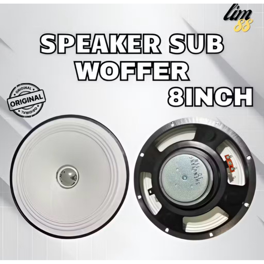SPEAKER 6,5INCH / 8 INCH SUB WOFFER 3,2OHM SPEAKER FULL MUSIC BASS ORIGINAL