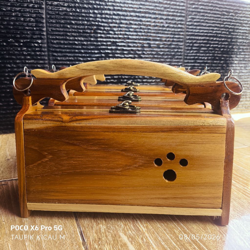 1 RUANG TERLARIS BAHAN PREMIUM JATI BOX PIKAT BURUNG KUTILANG TRUCUKAN BAHAN KAYU JATI ASLI KOTAK BU