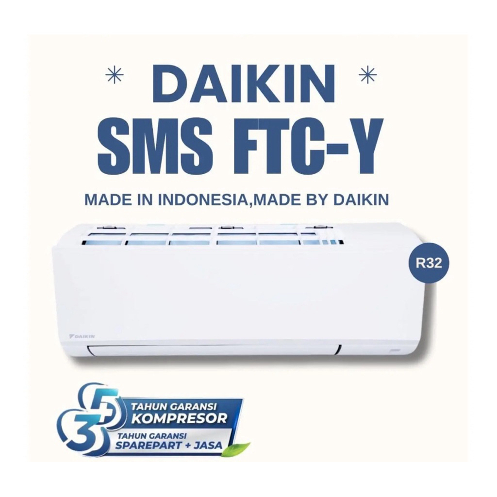 AC DAIKIN FTC15YV14 FREON R32- AC DAIKIN MURAH - AC LOW WATT -AC 1/2 PK - AC DAIKIN 1/2PK - DAIKIN I