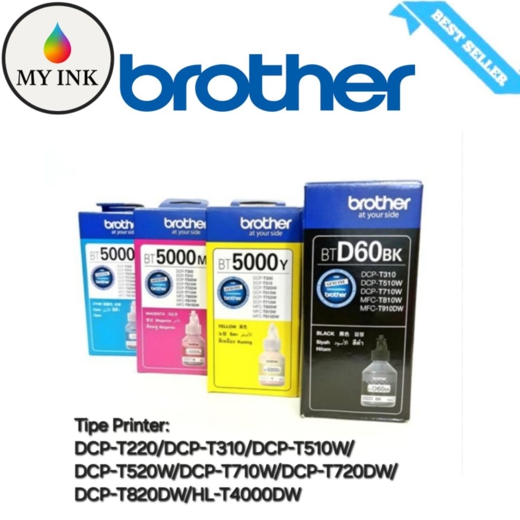 BTD60BK (Black/Hitam)
​BT5000C (Cyan/Biru)

​BT5000Y (Yellow/Kuning)

​BT5000M (Magenta/Merah Muda)
