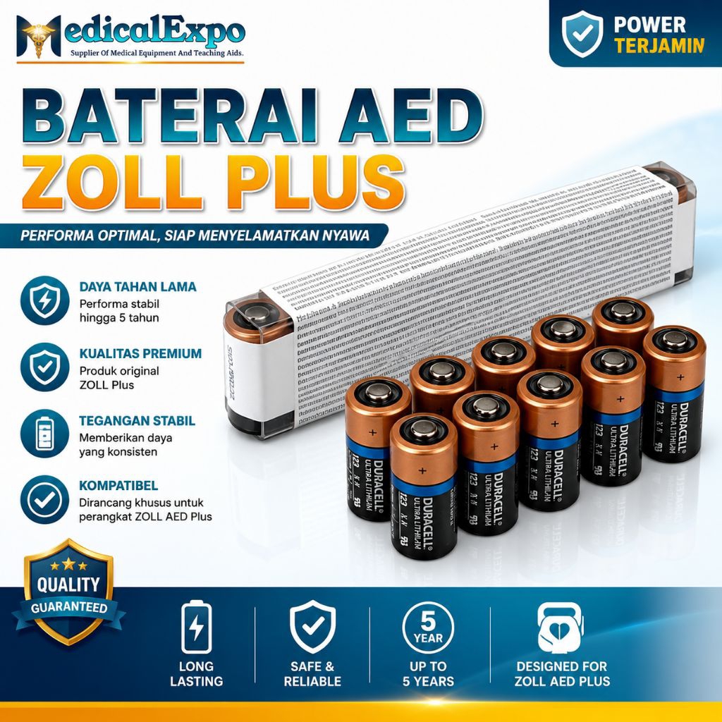 BATERAI FOR AED ZOLL PLUS / BATRE AED ZOLL PLUS DURACELL