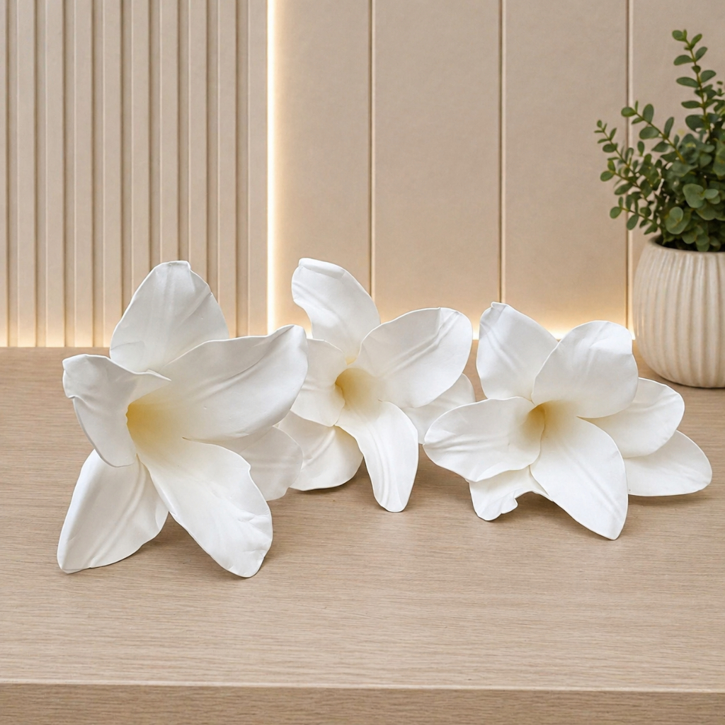 ⁠Bunga Lily Gantung EVA Latex Artificial Flower Dekorasi Wedding Pelaminan Backdrop Pernikahan Ceili