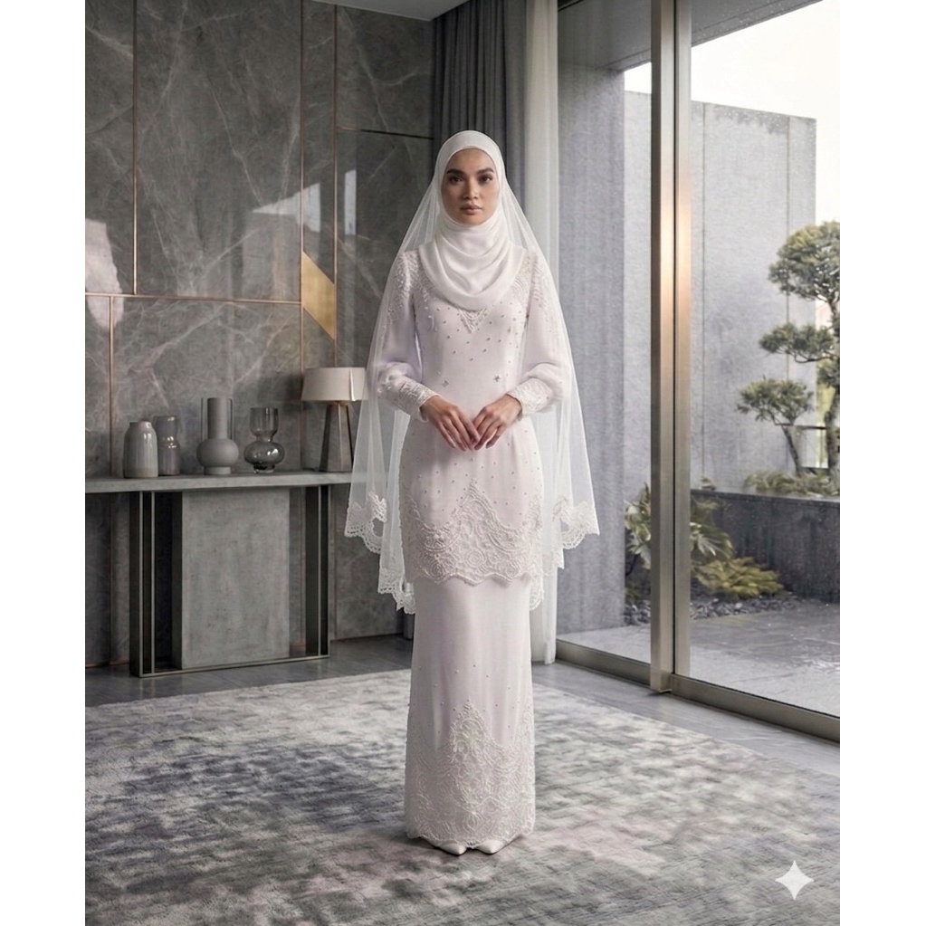 gaun pengantin Malaysia melayu gaun akad gaun walimah wedding dress gaun melayu gaun pengantin melay