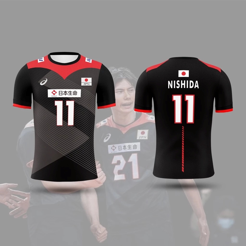 JERSEY VOLLY TIMNAS JEPANG CUSTOM NAMA & NOMOR | BAHAN PREMIUM | DESAIN KEREN TERBARU