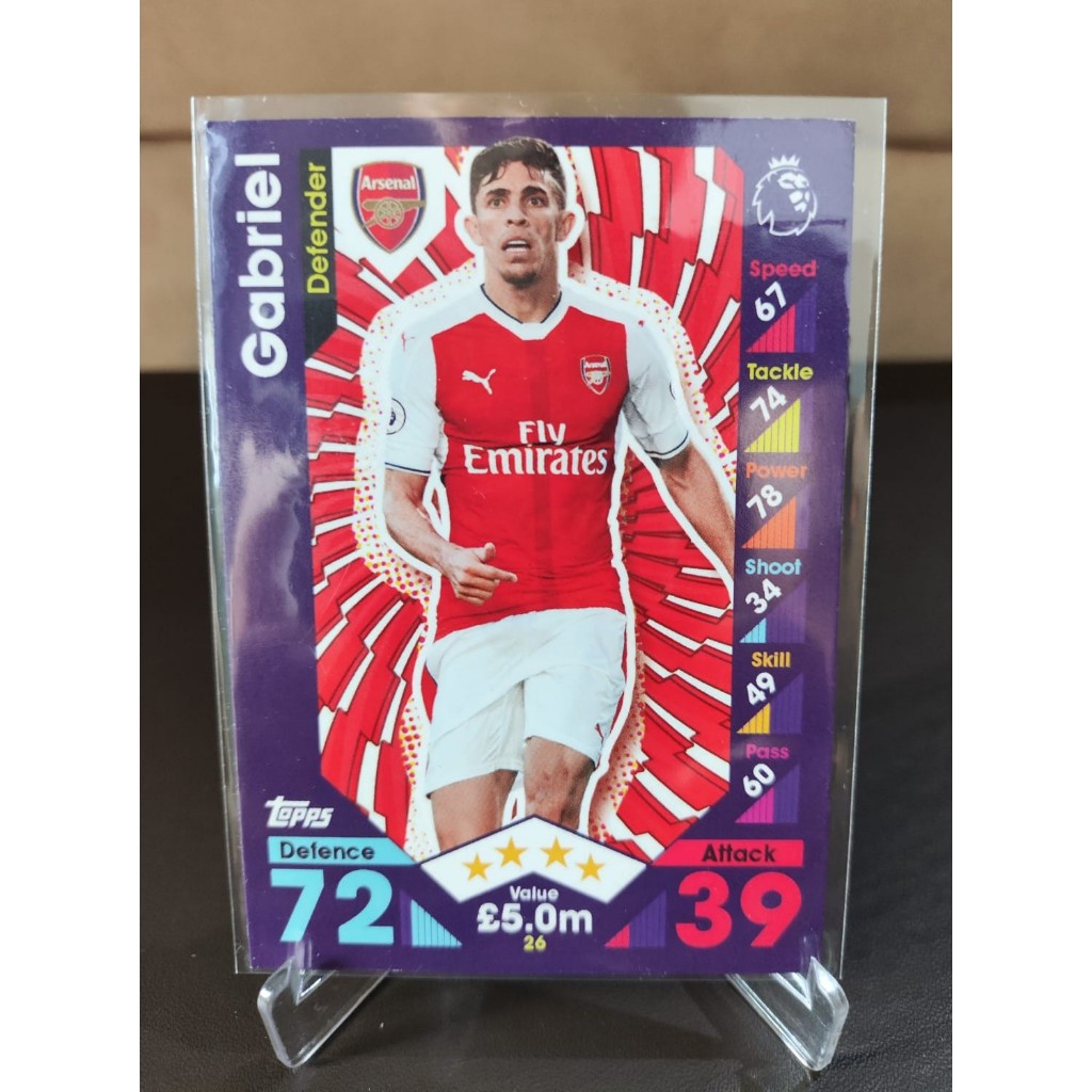 Kartu Gabriel Arsenal Match Attax