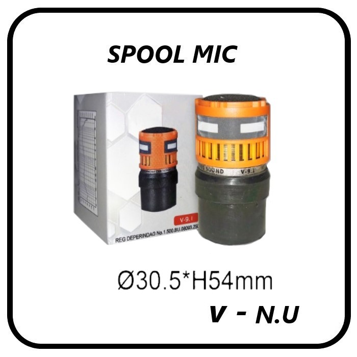 Spool Microphone Vocal kabel dan wireless - Spul Mic 30 mm V - NU